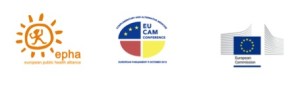 logos EPHA, CAM conf & EU Commission